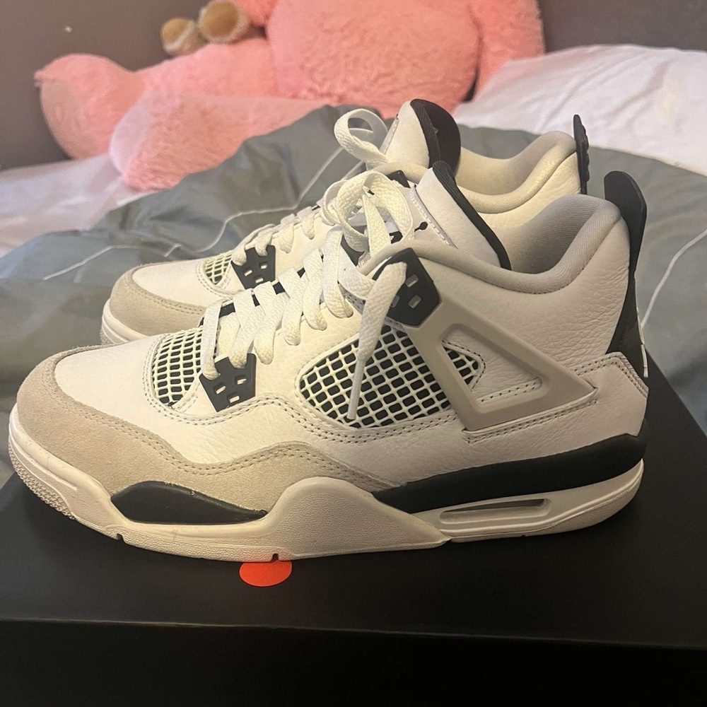 Air Jordan Military Classic Black and White Sneakers In great condition
